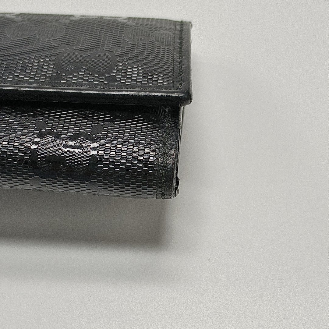 Monogram Coated Canvas Key Pouch Black