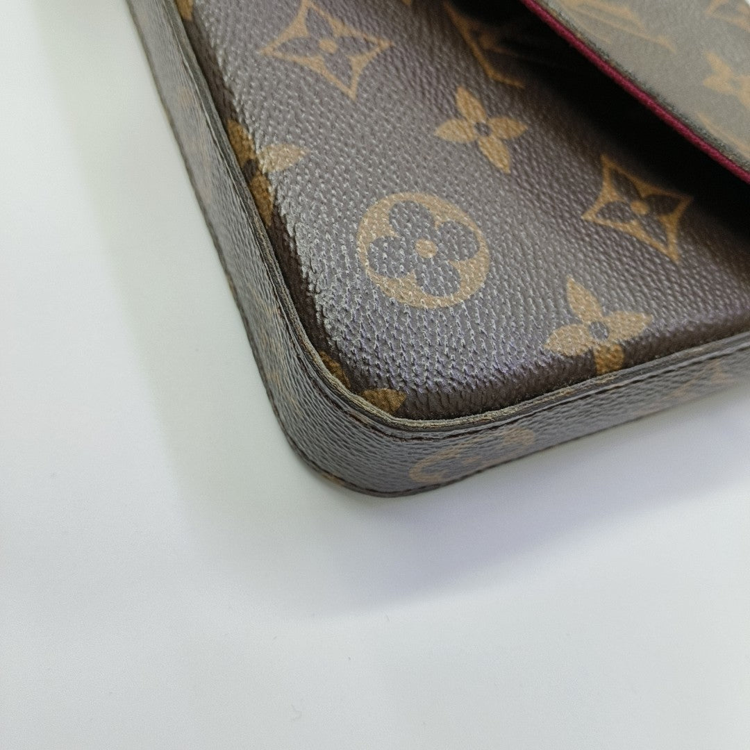 FÉLICIE Monogram Coated Canvas Brown