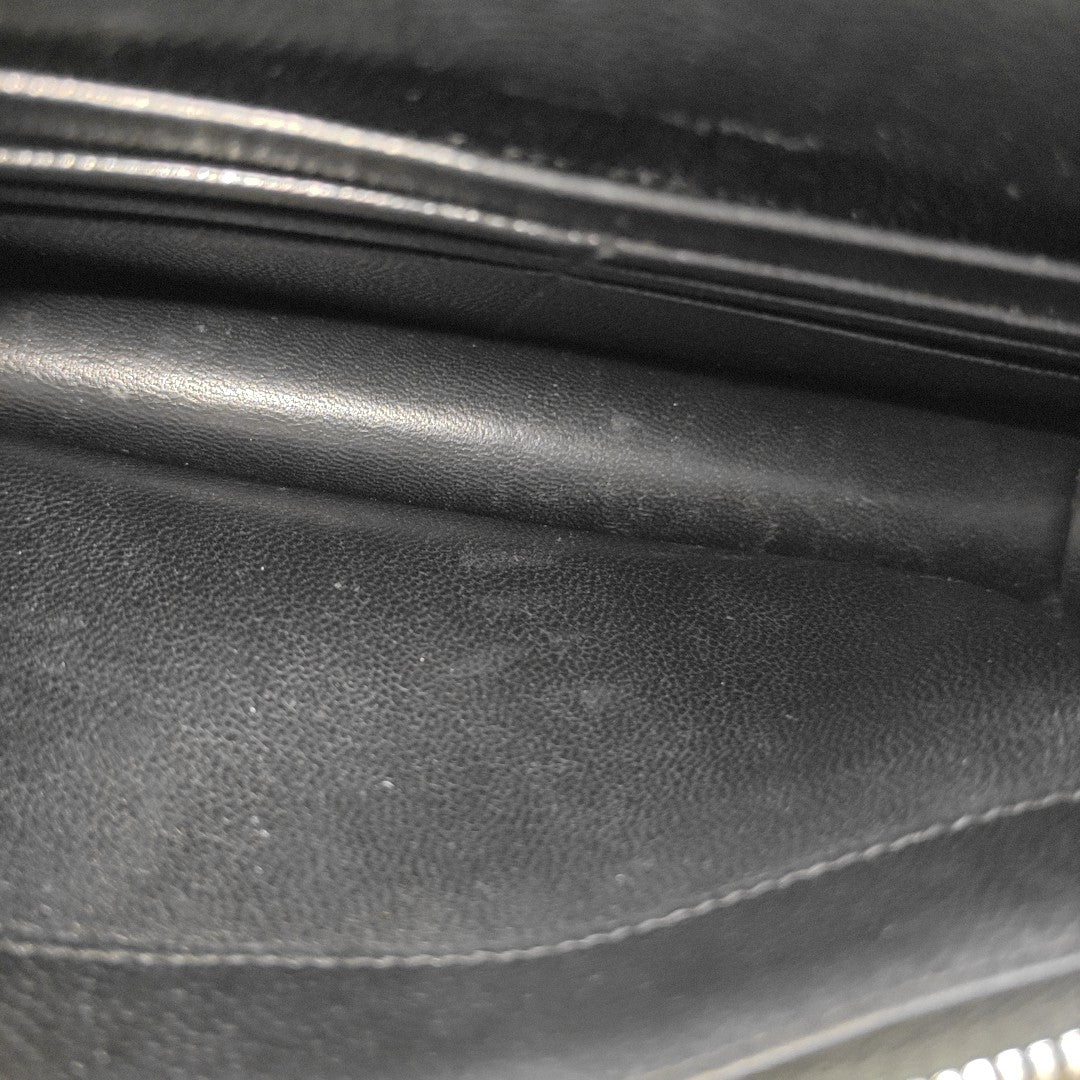MONOGRAM WOC Chevron Calfskin Black