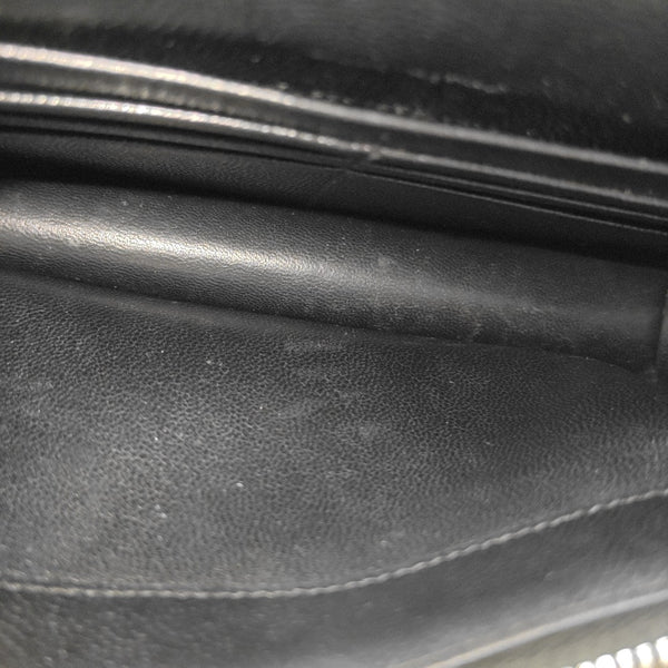 MONOGRAM WOC Chevron Calfskin Black