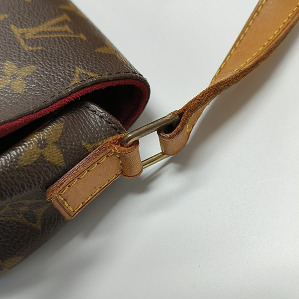 TAMBOURINE Monogram Coated Canvas Brown