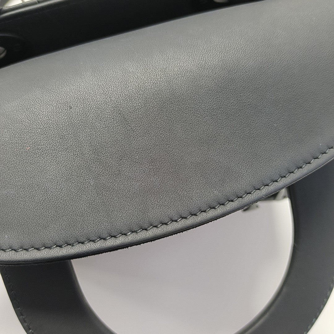 Lady Dior Mini Cannage Calfskin Black