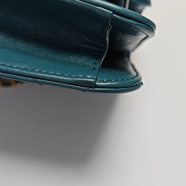 Quilted Calfskin Blue