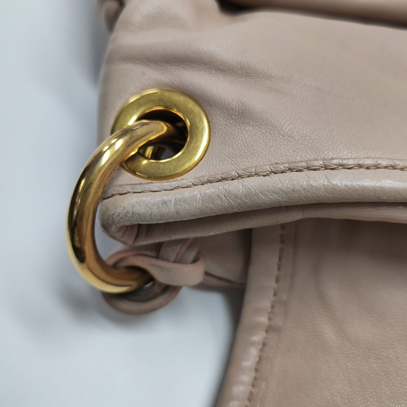 Miu Coffer Quilted Lambskin Pink