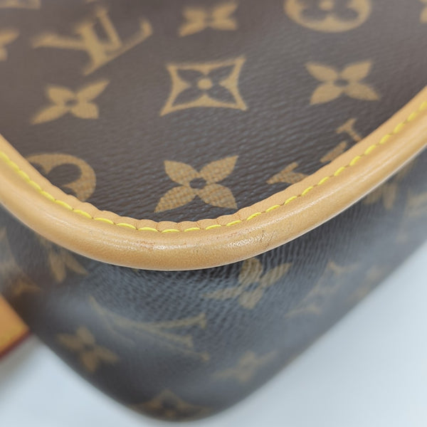 DIANE Monogram Coated Canvas Brown