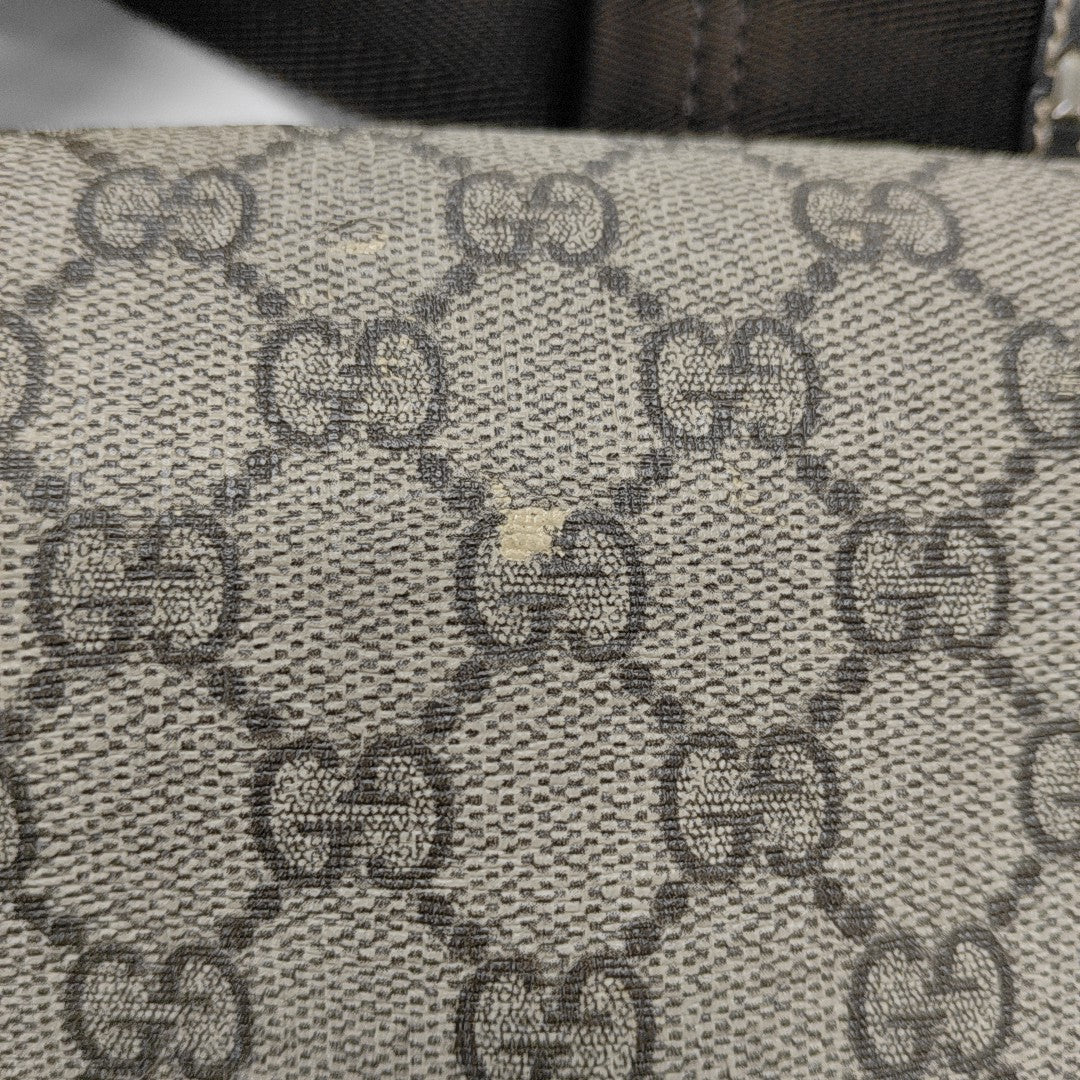 GG Supreme Monogram Coated Canvas Black