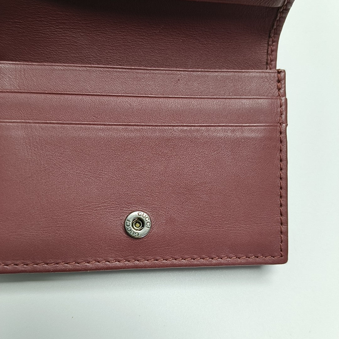GG Blooms Monogram Coated Canvas Beige Wallet