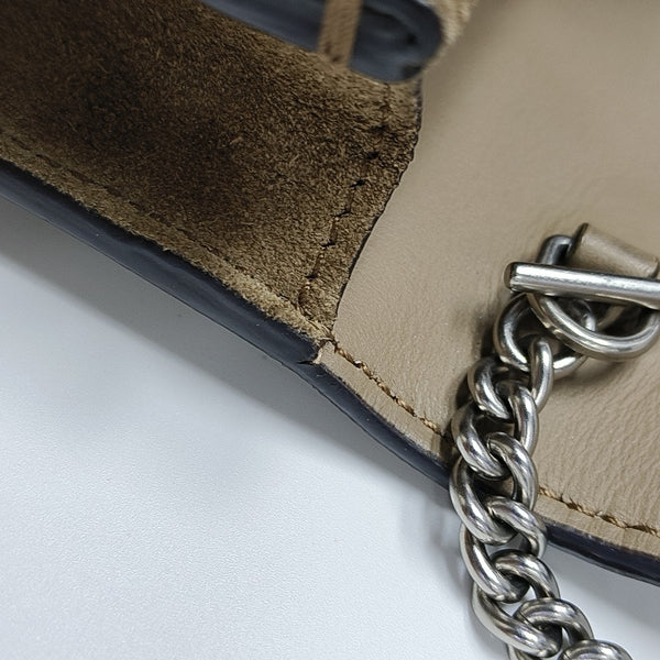 Dionysus Super Mini Monogram Coated Canvas Beige