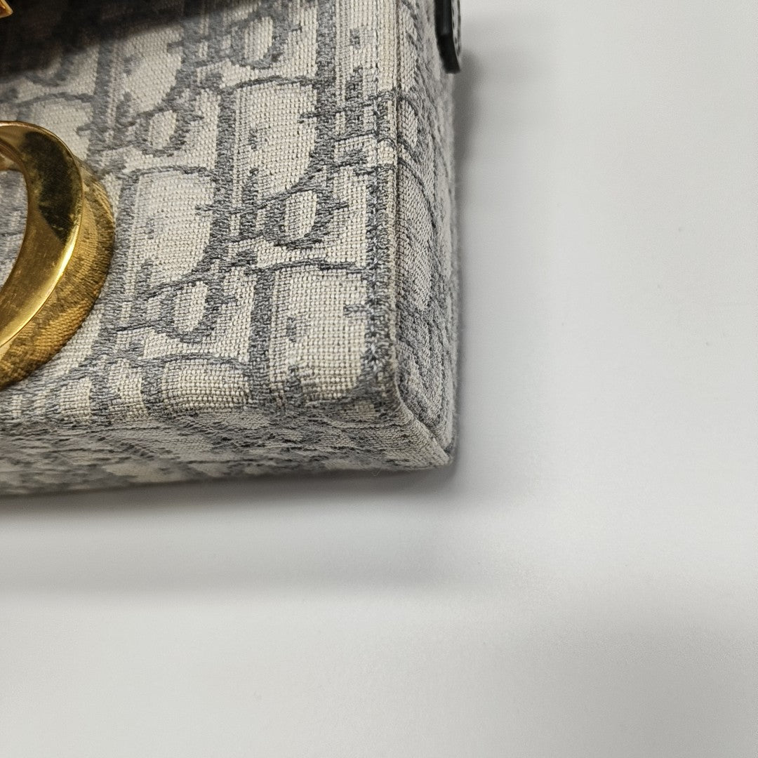 30 Montaigne Mini Oblique Canvas Gray