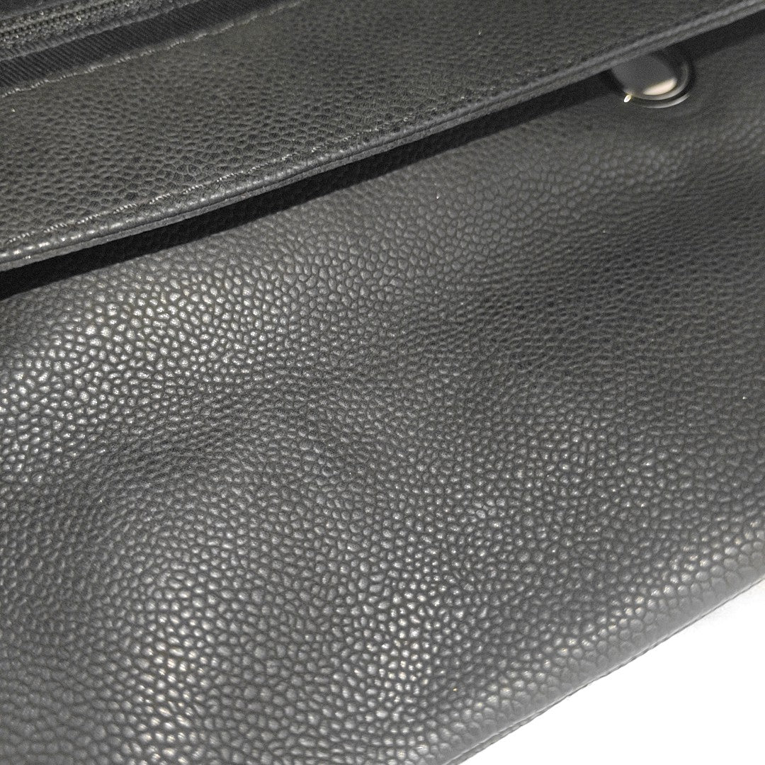 Quilted Grained Calfskin Black
