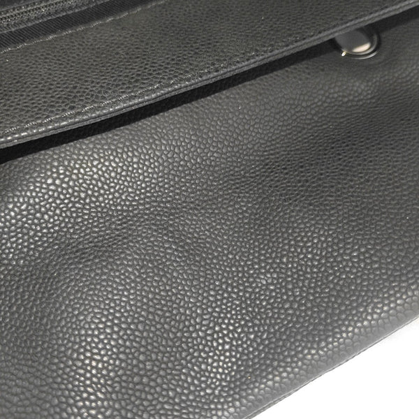 Quilted Grained Calfskin Black