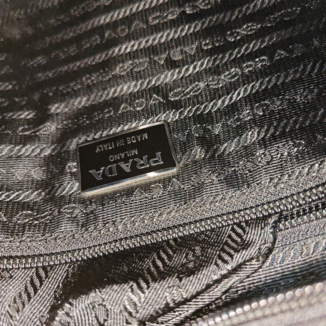 Nylon Shoulder Bag Black