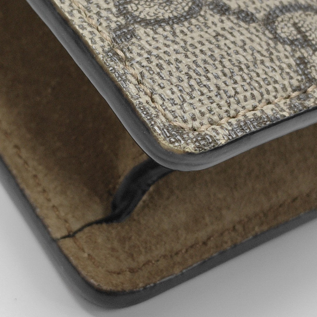 Dionysus Super Mini Monogram Coated Canvas Beige