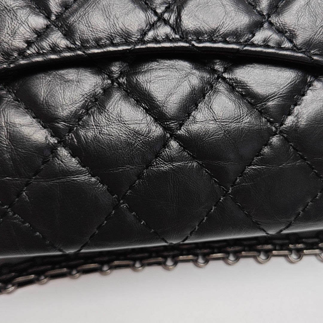 2.55 225 (small) Quilted Calfskin Black