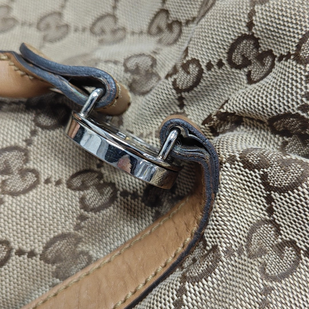 Monogram Canvas Tote Bag Beige