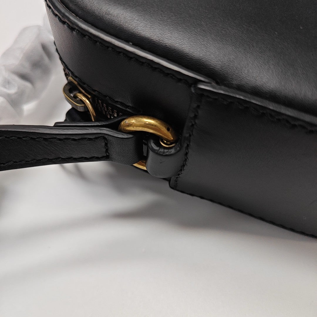 Bee Web Calfskin Black
