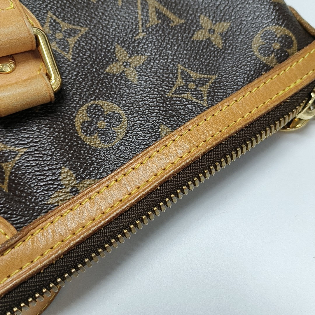 PALERMO PM Monogram Coated Canvas Brown