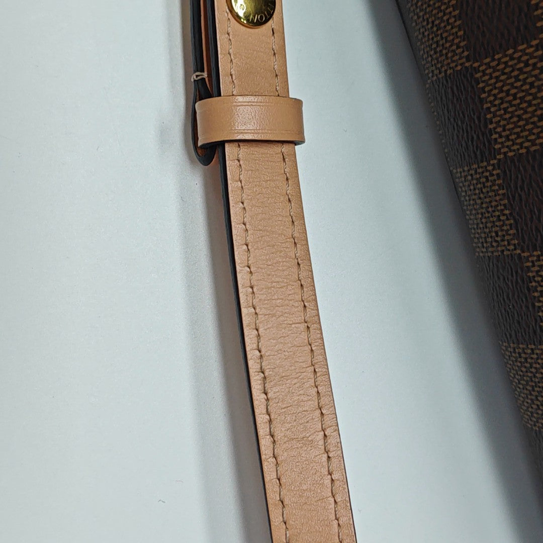 NÉONOÉ MM Damier Ebene Coated Canvas Brown