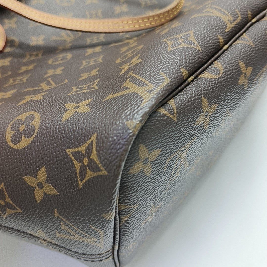 NEVERFULL MM Monogram Coated Canvas Brown