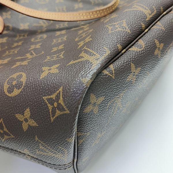 NEVERFULL MM Monogram Coated Canvas Brown