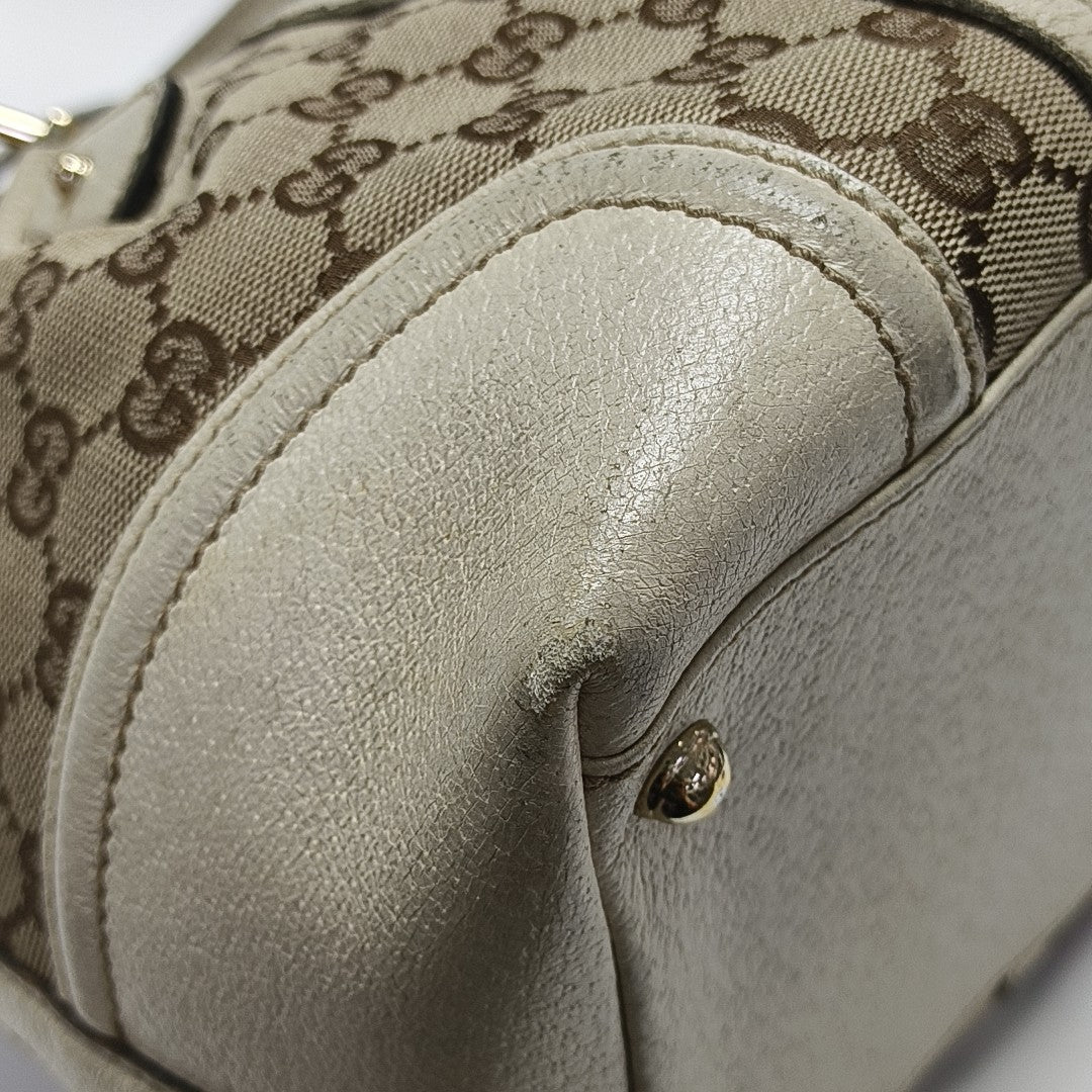 Monogram Canvas Tote Bag Brown