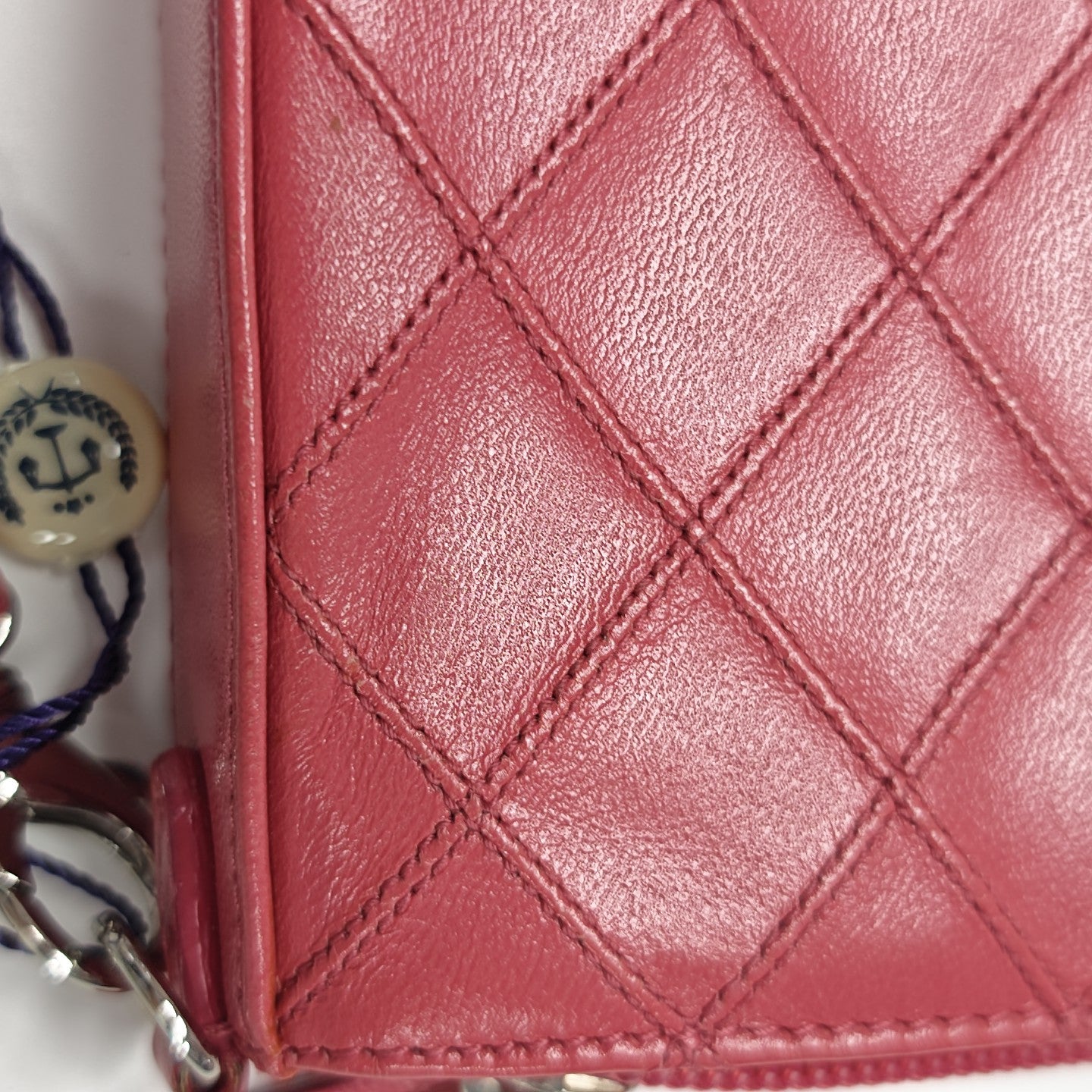 Quilted Lambskin Shoulder Bag Pink
