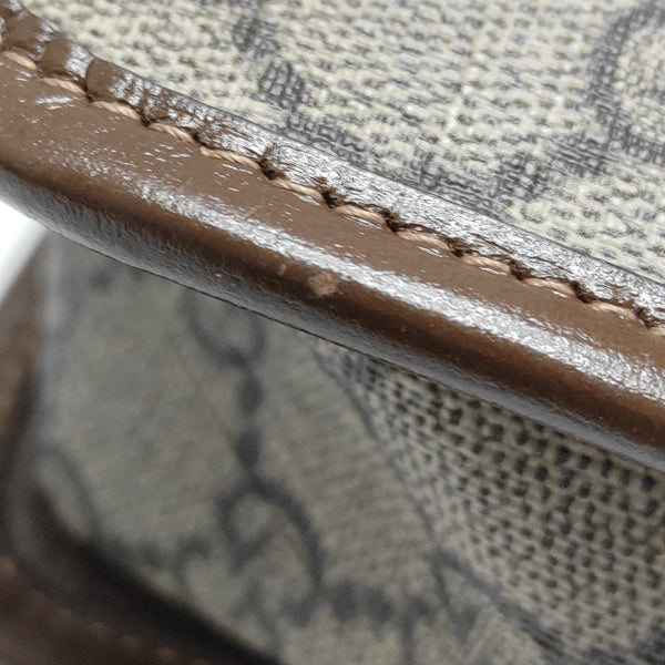 GG Supreme Mini Monogram Coated Canvas Beige