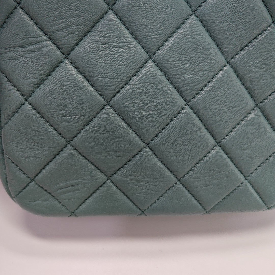 23A HOBO Quilted Lambskin Green