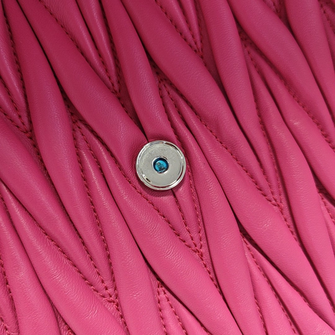 Quilted Lambskin Shoulder Bag Red