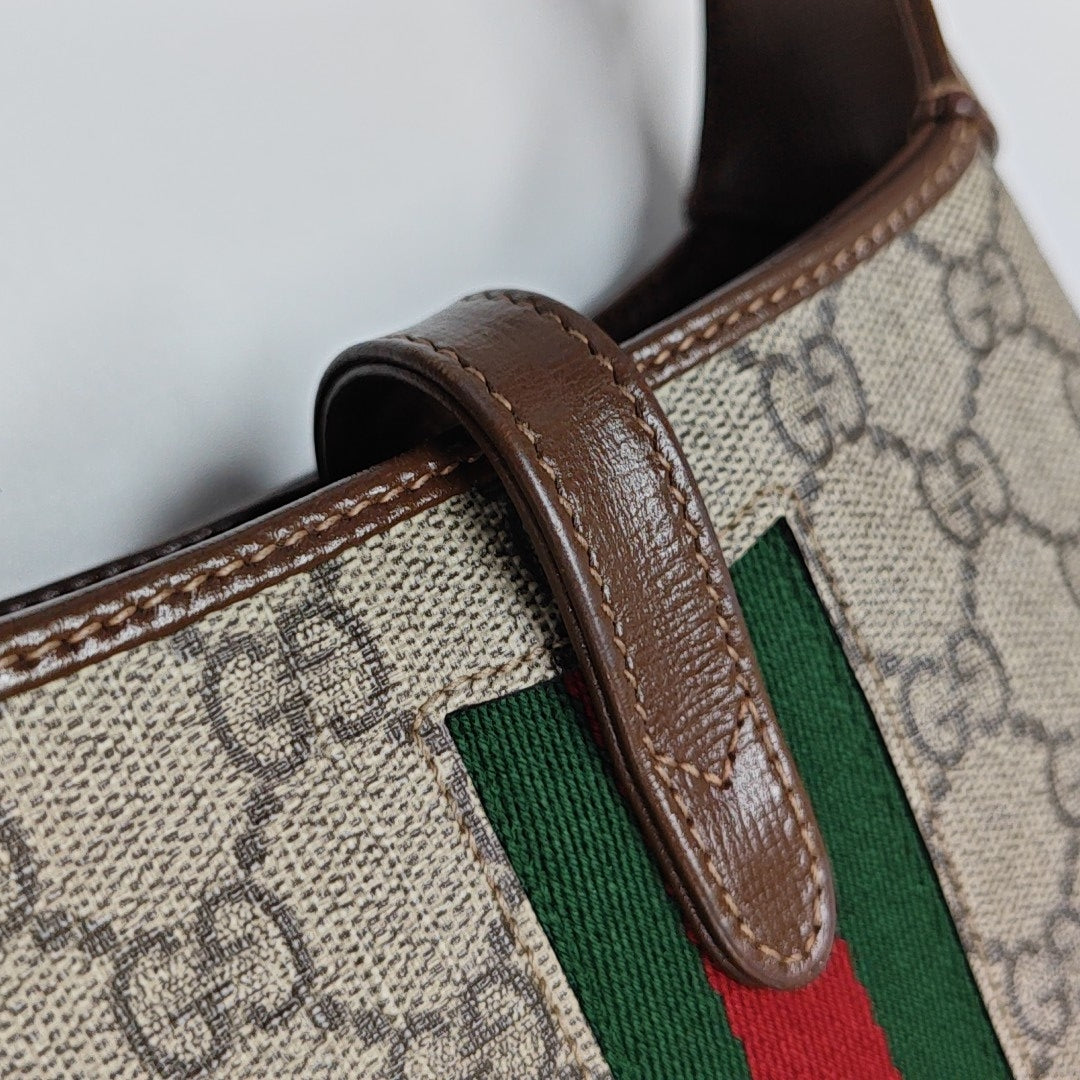 Jackie 1961 Mini Monogram Coated Canvas Beige