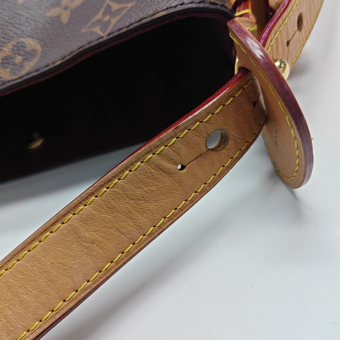ALL IN BB Monogram Coated Canvas Brown