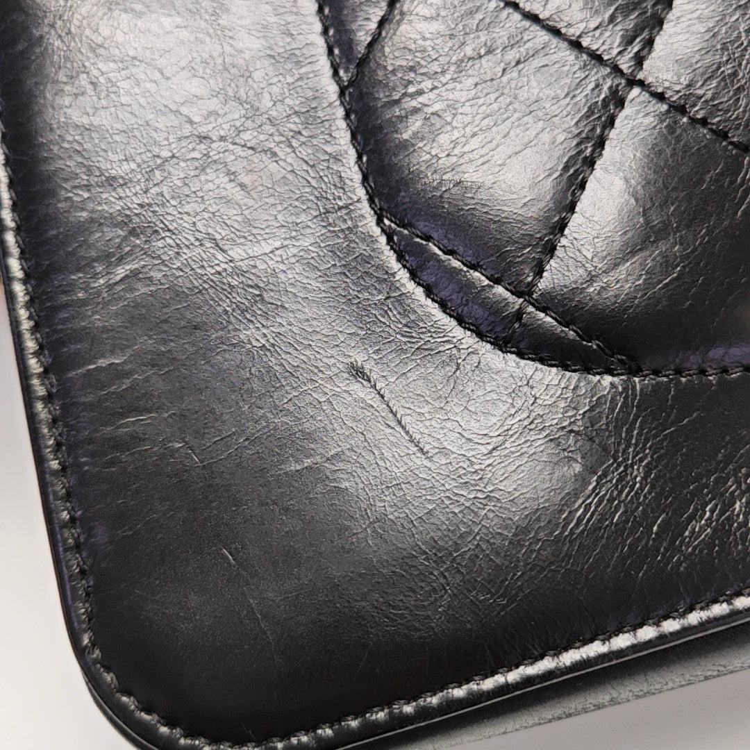 Quilted Calfskin Shoulder Bag Black