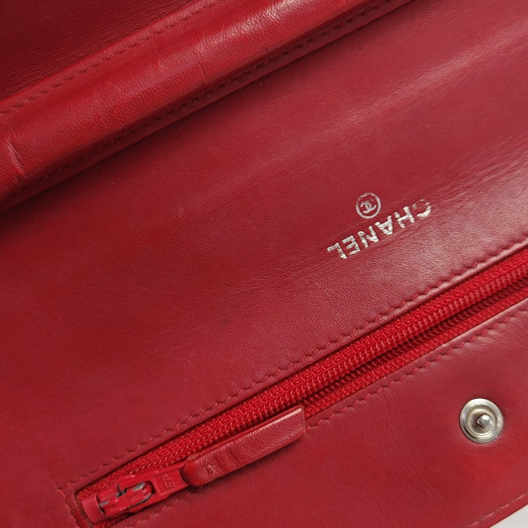 WOC Quilted Patent Leather Red