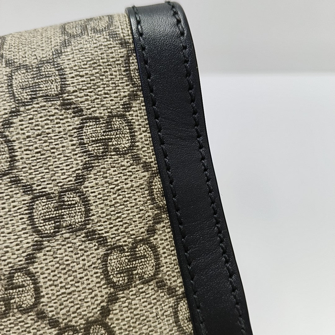 Padlock Small Monogram Coated Canvas Beige