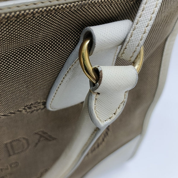 Canvas Top Handle Bag Brown