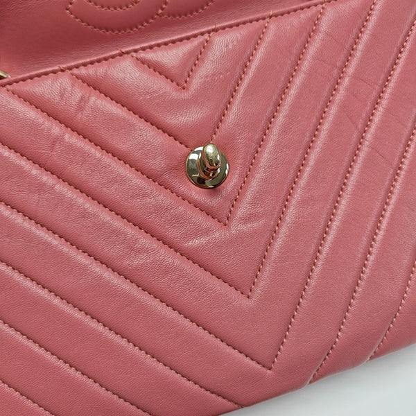 TRENDY CC Chevron Lambskin Pink
