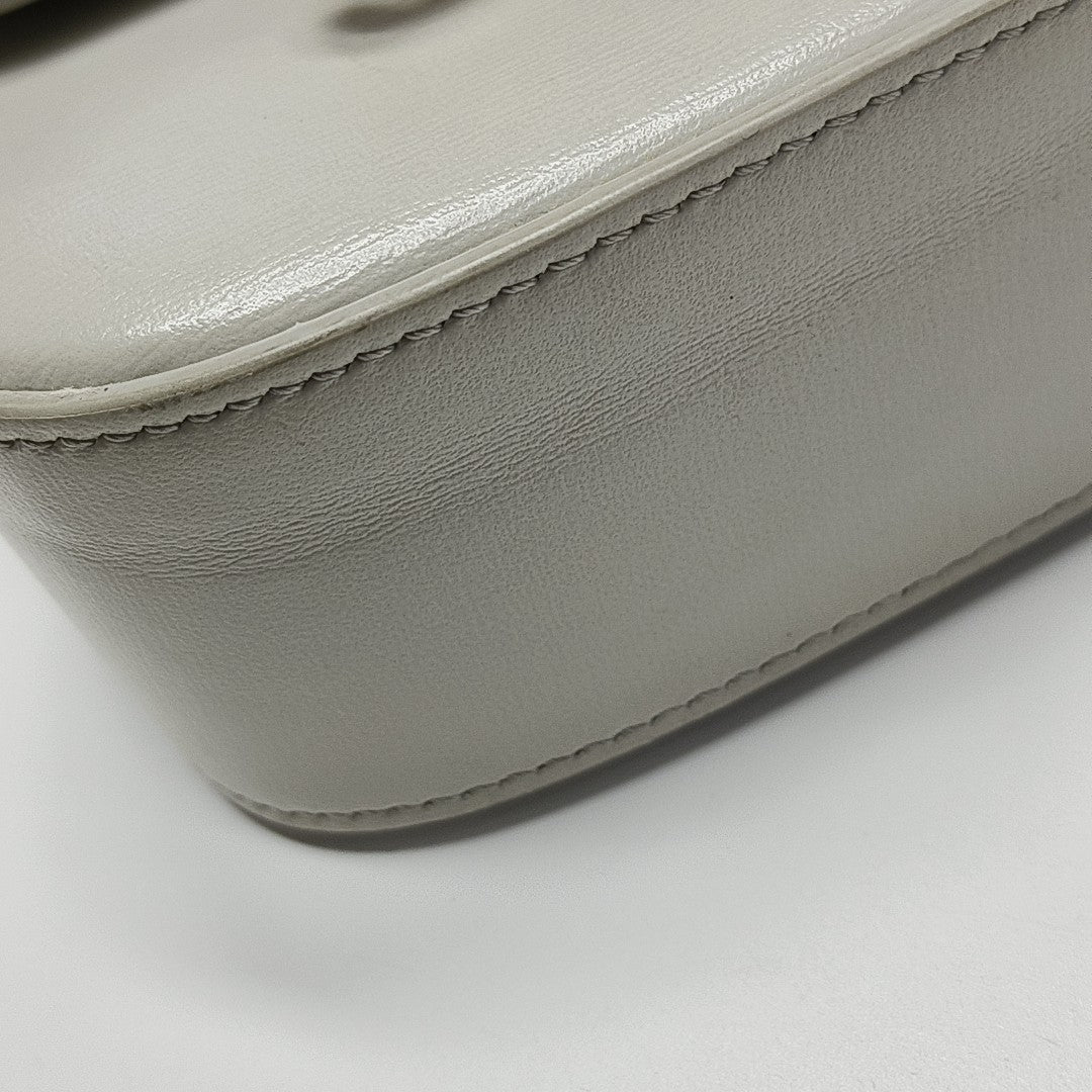 TRIOMPHE Mini Calfskin White