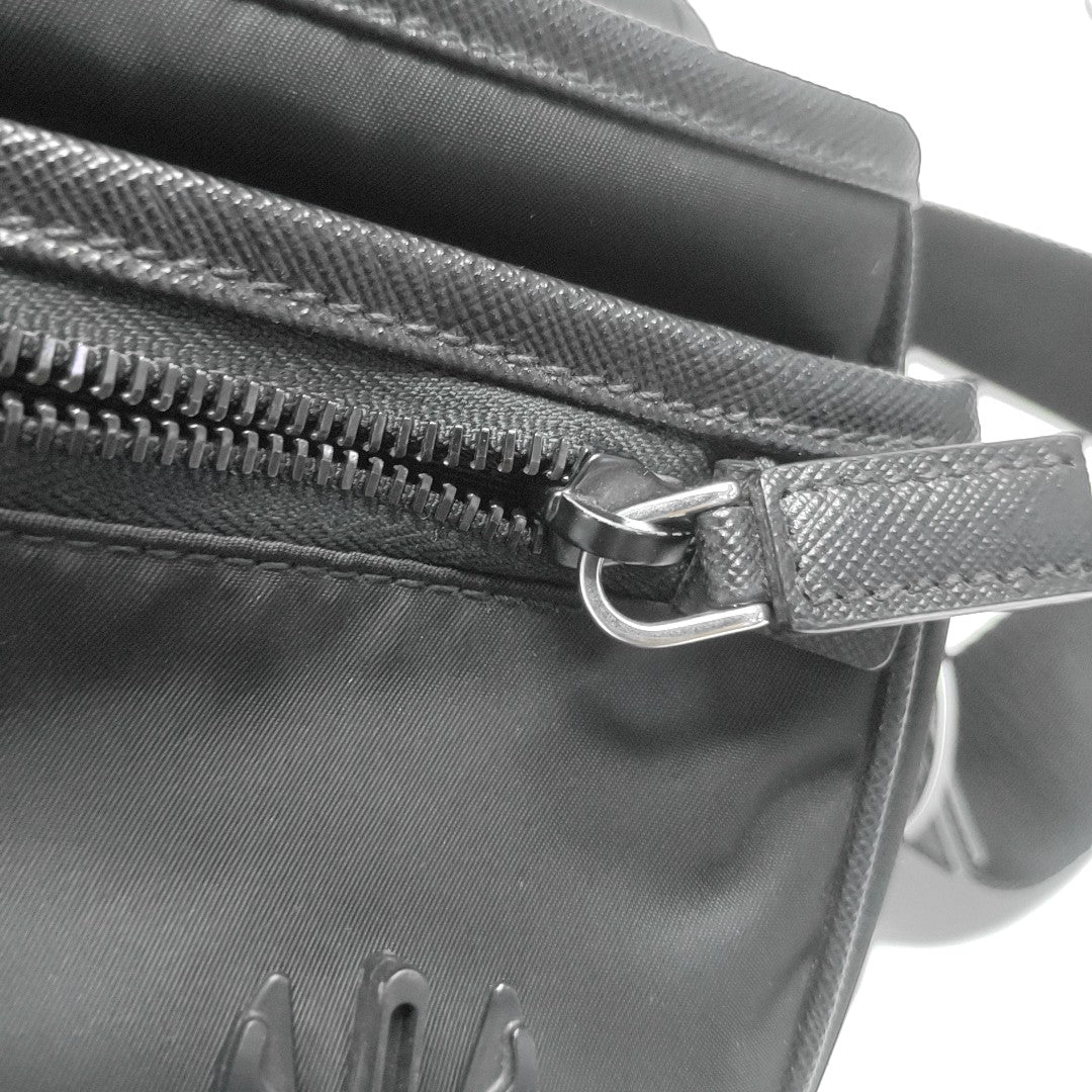 Nylon Shoulder Bag Black