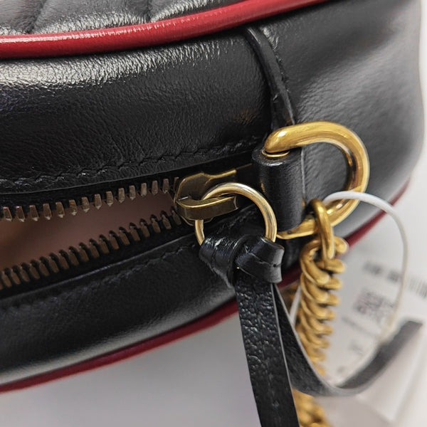 GG Marmont Mini Quilted Calfskin Black