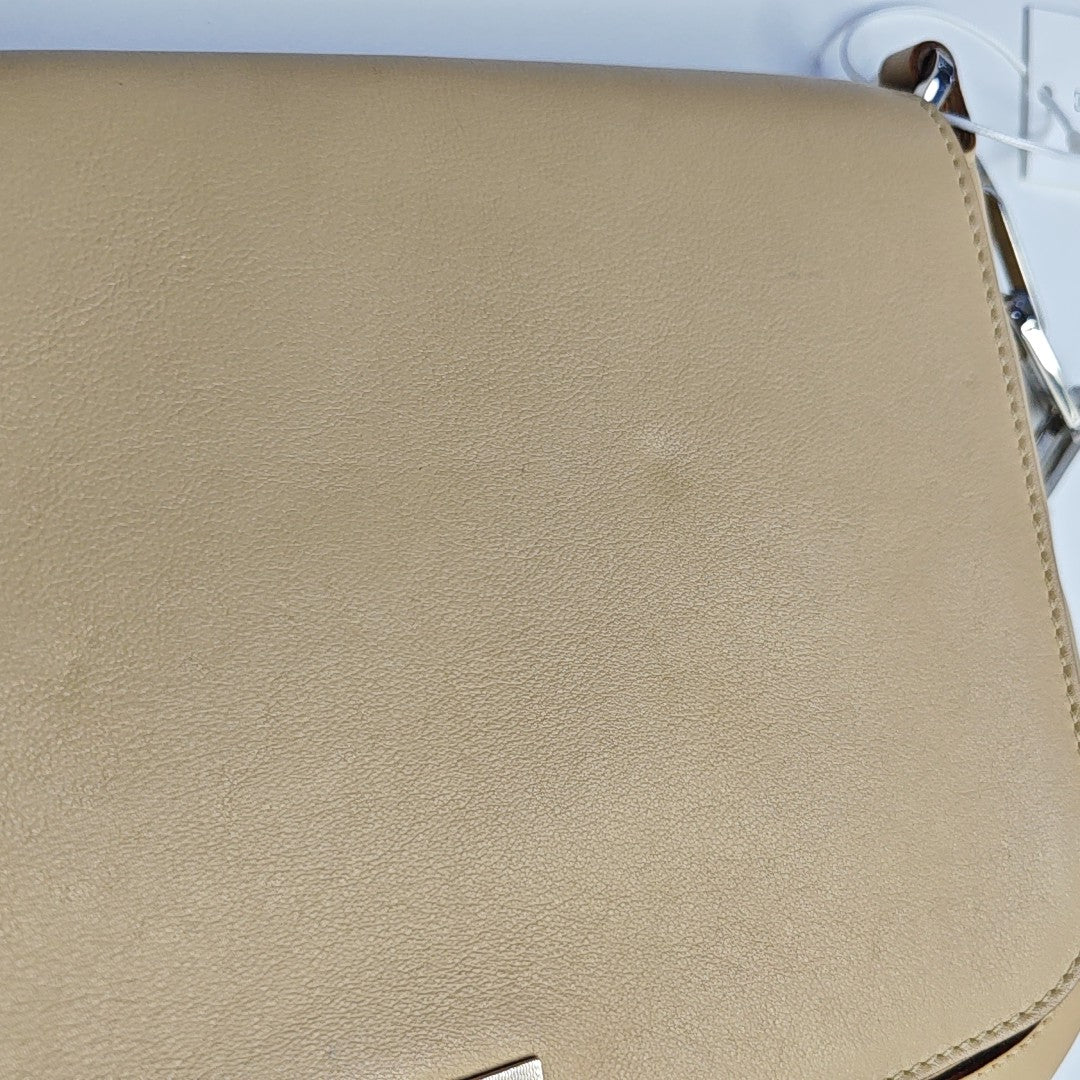 Calfskin Shoulder Bag Beige