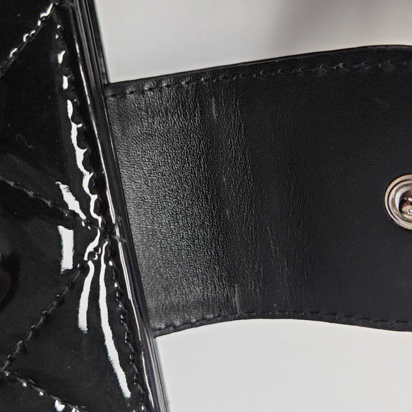 Quilted Calfskin Wallet Black