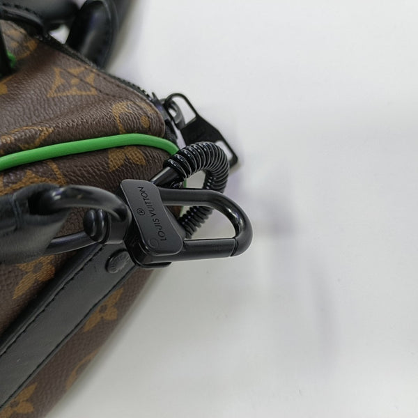 KEEPALL 25 Monogram Coated Canvas Brown