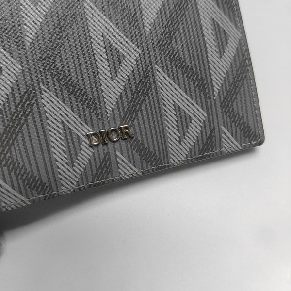 Coated Canvas Wallet Gray