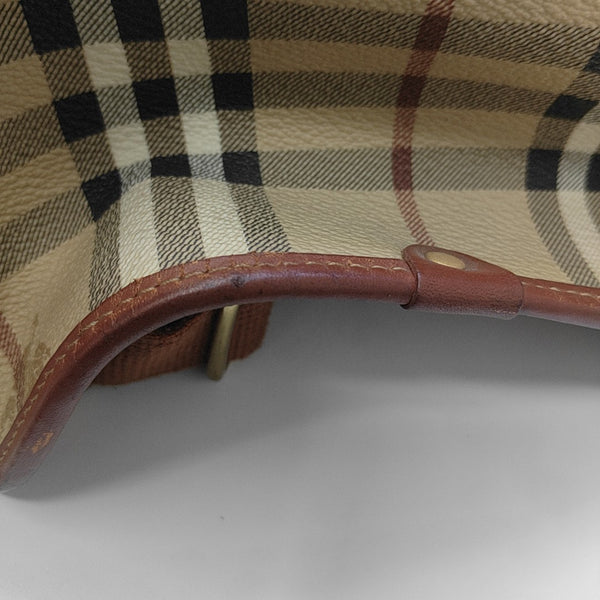 Coated Canvas Backpack Beige