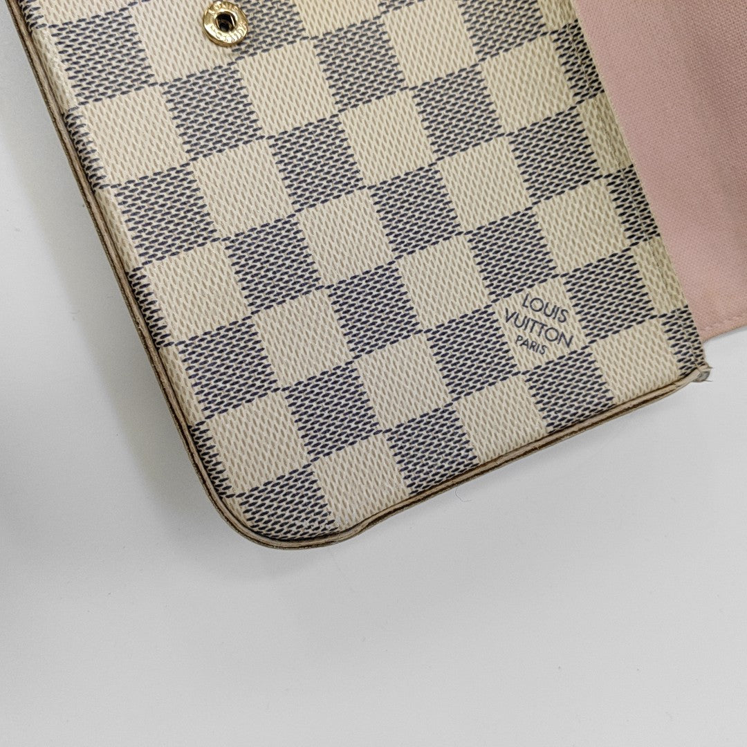 FÉLICIE Damier Azur Coated Canvas White