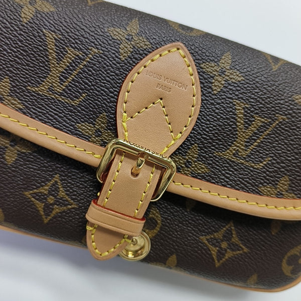 DIANE Nano Monogram Coated Canvas Brown