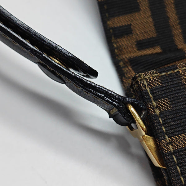 Fabric Shoulder Bag Brown