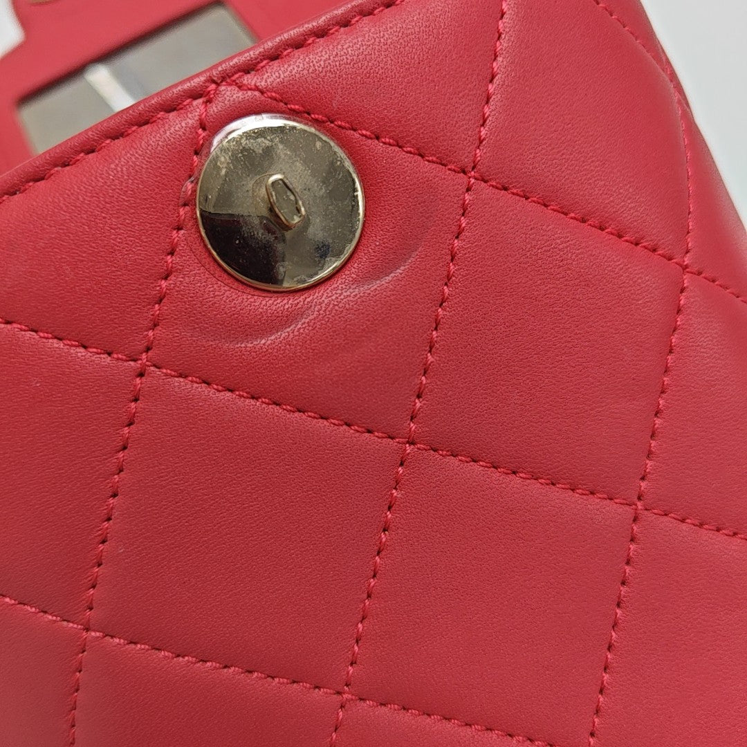 Quilted Lambskin Red