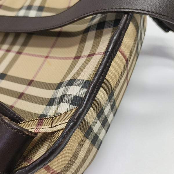 Coated Canvas Backpack Beige