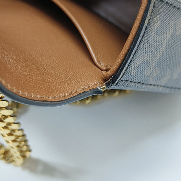 TRIOMPHE Small Coated Canvas Brown
